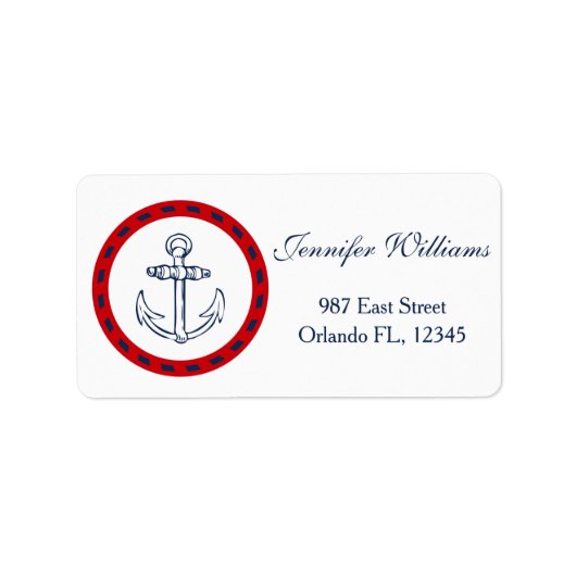 Étiquette Nautical design (Devant)