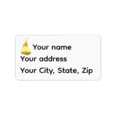 Étiquette Nautical gold sailboat/ship/vessel silhouette  (Devant)