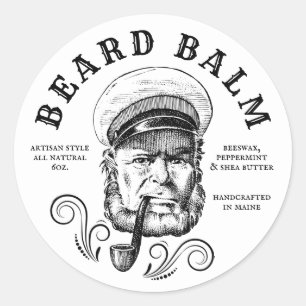 Étiquette nautique Beard Balm fait maison
