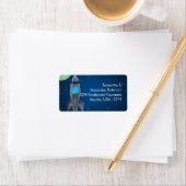 Étiquette Navire à fusée spatiale (En situation)