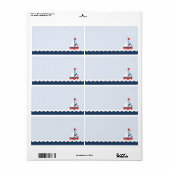 Étiquette Navires Ahoy ! Badge d'identification (Feuille entière)