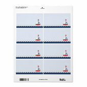 Étiquette Navires Ahoy ! Badge d'identification (Feuille entière)