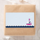 Étiquette Navires Ahoy ! Balise de nom de fille (En situation)