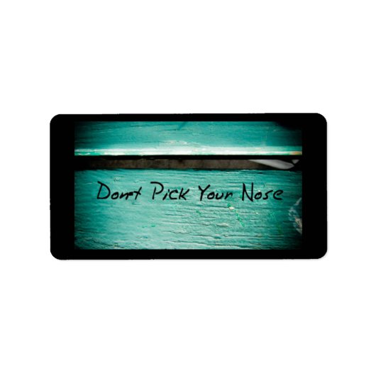 Étiquette Ne choisis pas ton nez (Devant)
