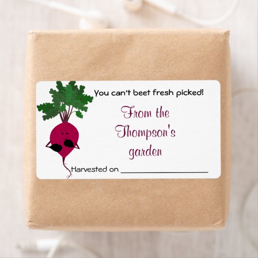 Étiquette Ne peut pas betterave les légumes frais Avery Étiq (En situation)