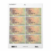 Étiquette Nebula Amérique du Nord (Feuille entière)