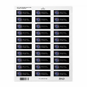 Étiquette Nebula oculaire du chat NGC 6543 Adresse de bulle  (Feuille entière)