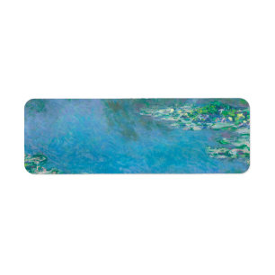 Étiquette Nénuphars de Claude Monet Fine Art Painting