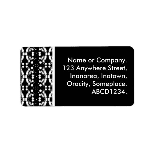 Étiquette Néon blanc (Devant)