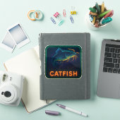 Étiquette Neon CATFISH (Couverture iPad)