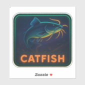 Étiquette Neon CATFISH (Feuille)