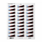 Étiquette nerd scientifique (Feuille entière)