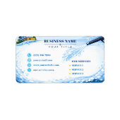 Étiquette Nettoyage de maisons sous pression Infinite Wall (Devant)