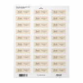 Étiquette Nettoyer Décontracté informel simple minimal sur c (Feuille entière)