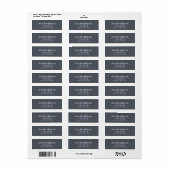 Étiquette Nettoyer le gris Décontracté informel simple et mi (Feuille entière)