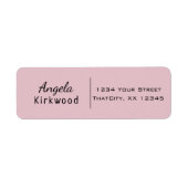 Étiquette Nettoyer le rose vierge Décontracté informel simpl (Devant)