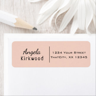 Étiquette Nettoyer Simple Minimal Informel Décontracté Rose