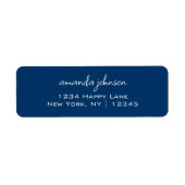 Étiquette Nettoyer un bleu Décontracté informel simple minim (Devant)