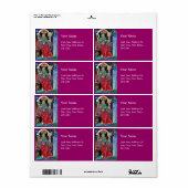 Étiquette NEUROMANCER Magicien Roi (Feuille entière)