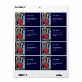 Étiquette NEUROMANCER Magicien Roi (Feuille entière)