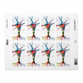 Étiquette neurone pyramidal dans le néocortex (Feuille entière)