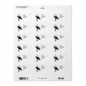 Étiquette Nevermore Raven (Feuille entière)