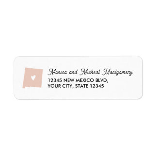 Étiquette NEW MEXICO State Map with Heart - ANY COLOR  