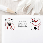 Étiquette New Year Return Address Labels (En situation)