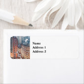 Étiquette New York NY - Cluster of Skyscrapers c1900 (En situation)