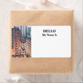 Étiquette New York NY - Cluster of Skyscrapers c1900 (En situation)