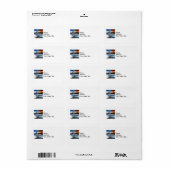 Étiquette Niagara Falls New York (Feuille entière)