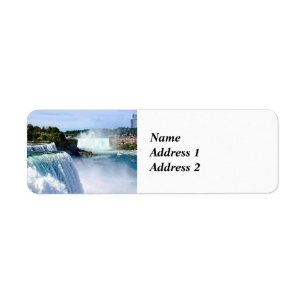 Étiquette Niagara Falls NY - Vue du côté américain