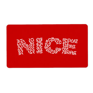 Étiquette Nice Riz