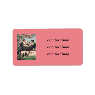 Étiquette Nid d'oiseau mignon