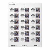 Étiquette N'importe quel texte Photo Retro Retour Adresse (Feuille entière)