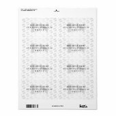 Étiquette N'importe quelle adresse de retour Logo Carrelé Bl (Feuille entière)