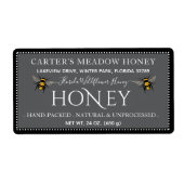 Étiquette Niveau personnalisé Honey | Autocollants ronds cla (Devant)