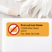 Étiquette NO KINGS Anti-Trump | Return Address Label (En situation)