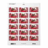 Étiquette Noël (Feuille entière)