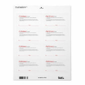 Étiquette Noël (Feuille entière)