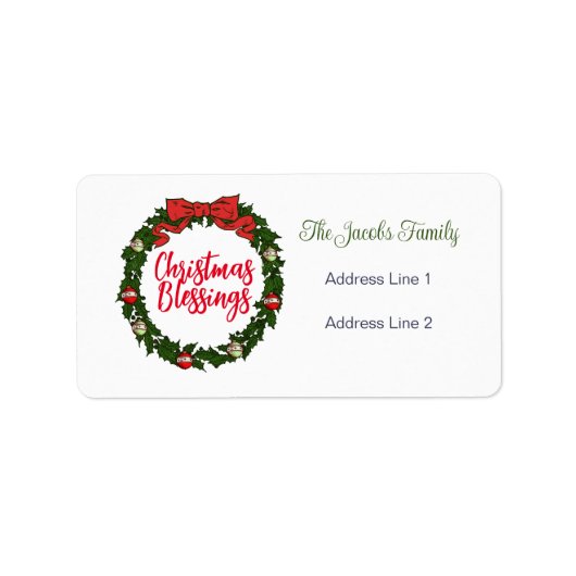 Étiquette Noël (Devant)