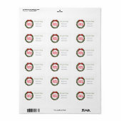 Étiquette Noël (Feuille entière)