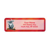 Étiquette Noël à Koala Bear (Devant)