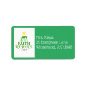 Étiquette Noël Arbre de Noël (Devant)