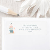 Étiquette Noël balnéaire côtier (En situation)