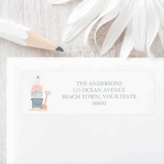 Étiquette Noël balnéaire côtier (En situation)