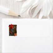 Étiquette Noël Black Lab (En situation)