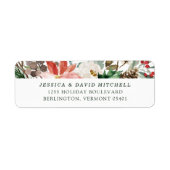 Étiquette Noël botanique | Vacances (Devant)