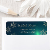 Étiquette Noël branché, Pneus de neige, Vert (En situation)