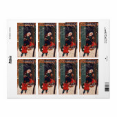 Étiquette Noël chez grand-mère (Feuille entière)